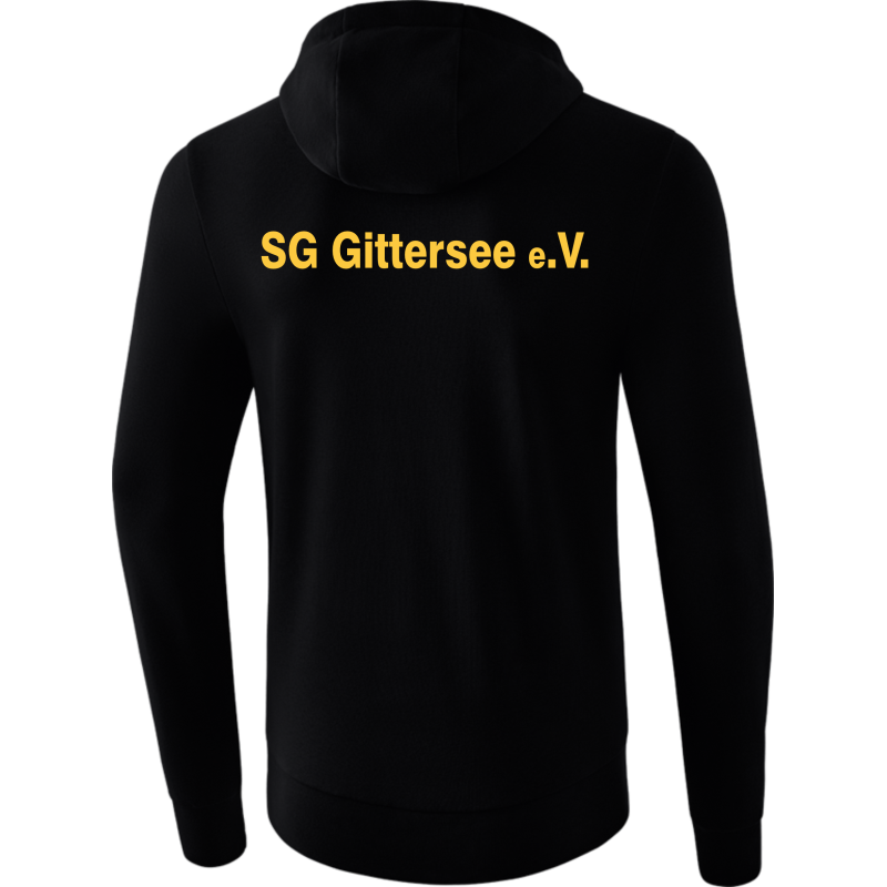 SG Gittersee Herren Kapuzensweatjacke schwarz