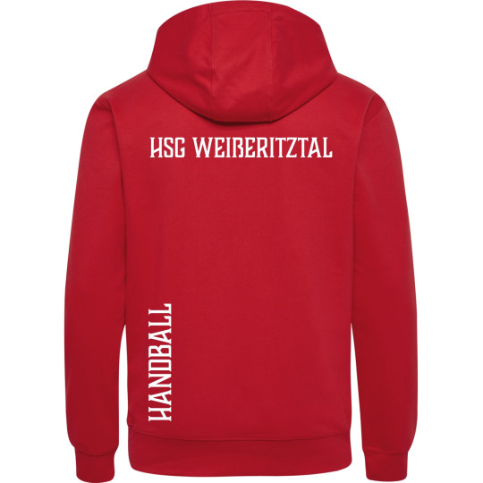 HSG Weißeritztal Unisex Kapuzenjacke rot