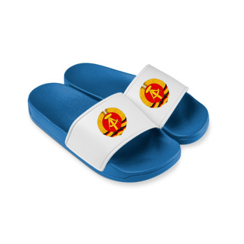 OST Fußball  Badelatschen blau/weiss