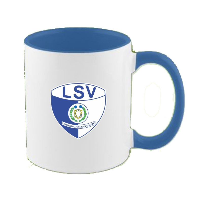 LSV Großhartmannsdorf  Tasse blau/weiss
