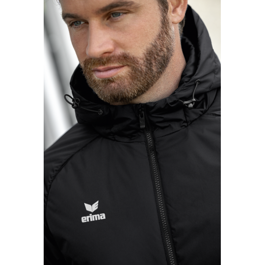EVD Unisex Stadionmantel schwarz EVD Unisex Stadionmantel schwarz