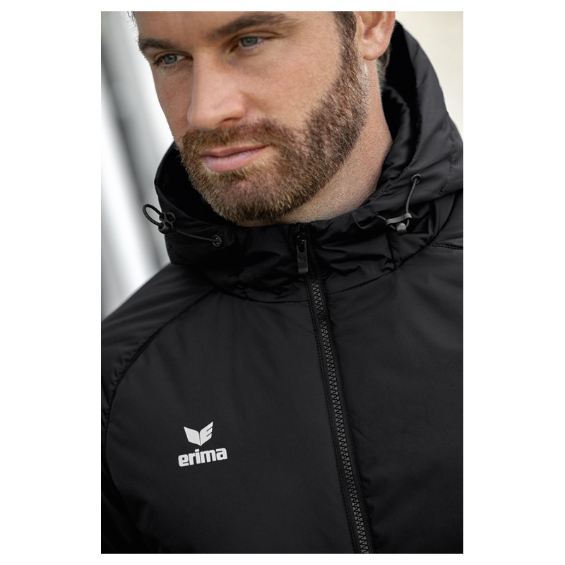 EVD Unisex Stadionmantel schwarz
