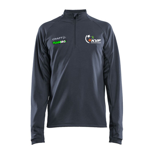 KVF SOE Herren Halfzip grau