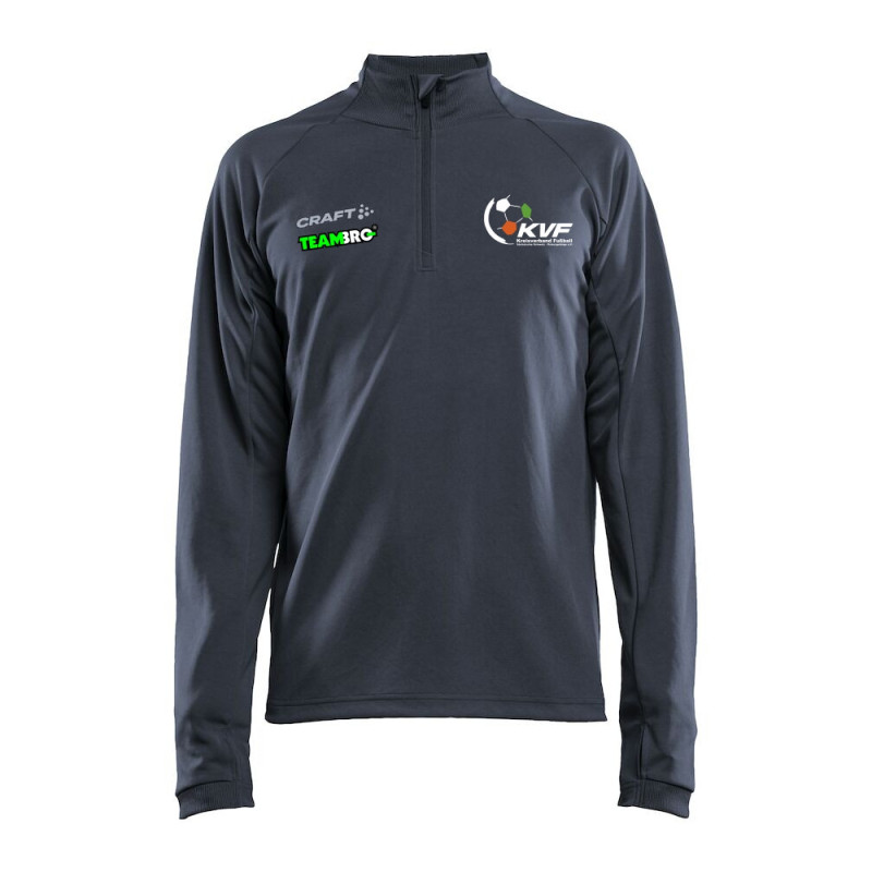 KVF SOE Herren Halfzip grau