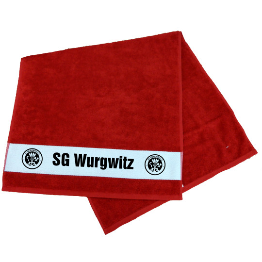 SG Wurgwitz  Duschtuch rot