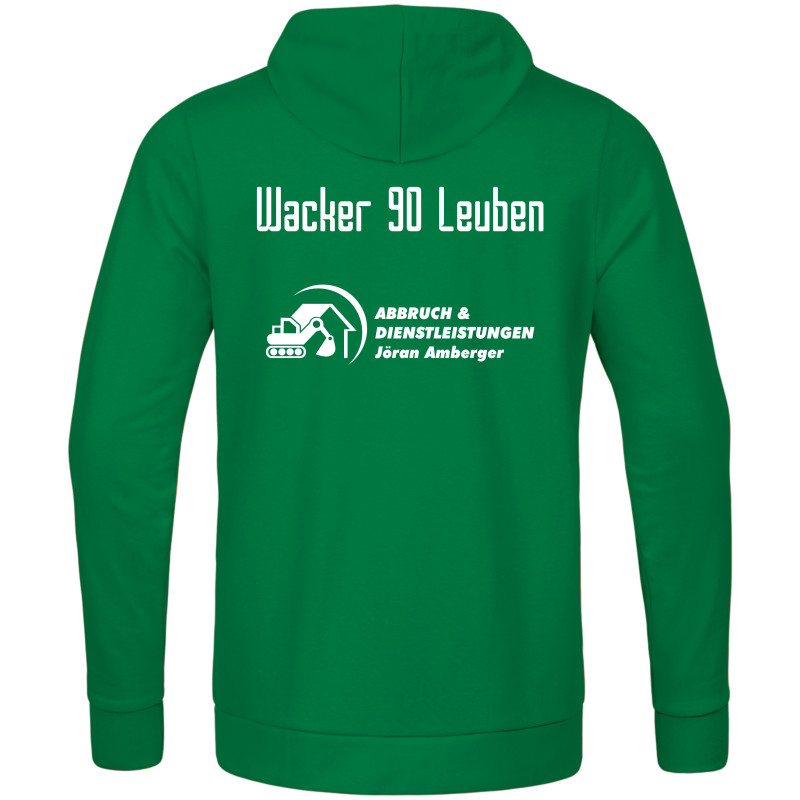 Wacker Leuben  Kapuzensweat Herren grün  Wacker Leuben  Kapuzensweat Herren grün