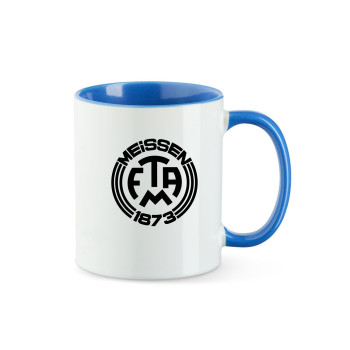 TV 1873 Meißen  Tasse blau/weiss