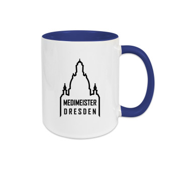 Medimeister Dresden  Tasse blau