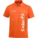 Kinder-Fit Herren Poloshirt für Trainer orange