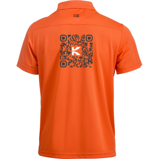 Kinder-Fit Herren Poloshirt für Trainer orange