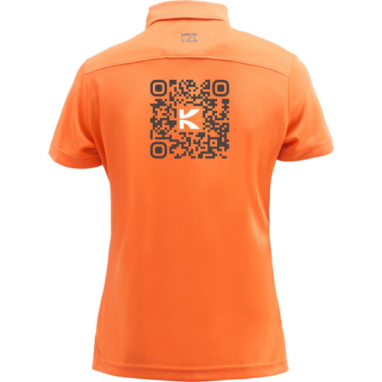 Kinder-Fit Damen Poloshirt für Trainer orange