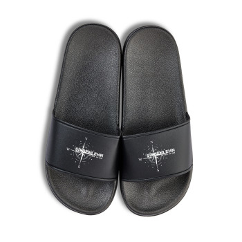 Siebenlehner SV  Badelatschen schwarz "Windrose"