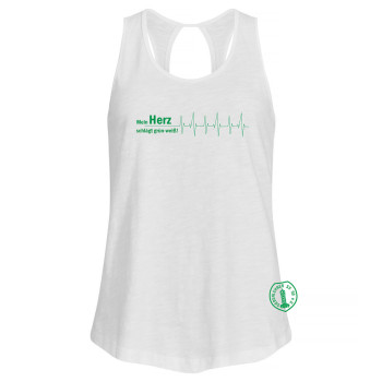 Siebenlehner SV Damen Tanktop weiß "Herzschlag"