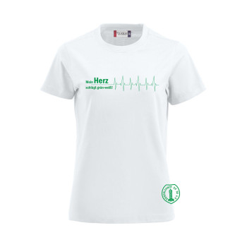 Siebenlehner SV Damen T-Shirt weiß "Herzschlag"