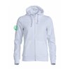 Siebenlehner SV Damen Kapuzenjacke weiß "Herzschlag"