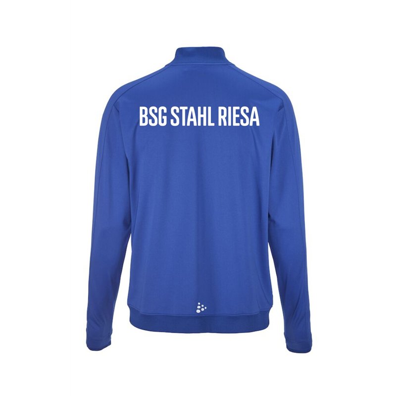 BSG Stahl Riesa Unisex Trainingsjacke blau