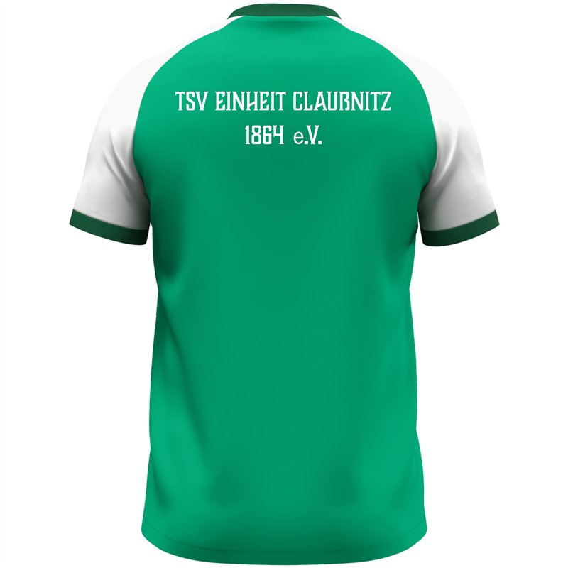 TSV Einheit Claußnitz Unisex T-Shirt grün/weiß