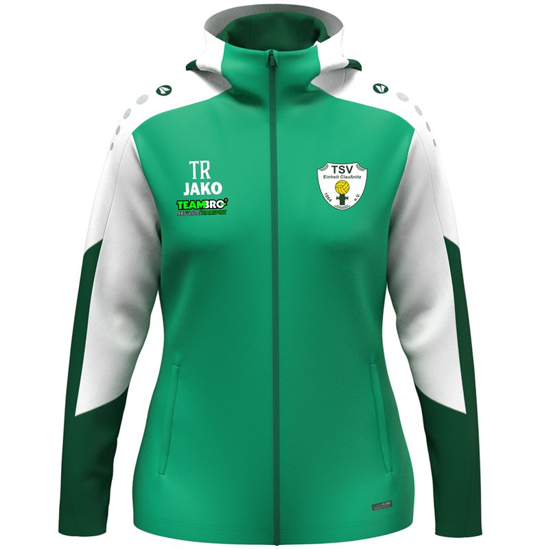TSV Einheit Claußnitz Frauen Kapuzenjacke grün/weiß