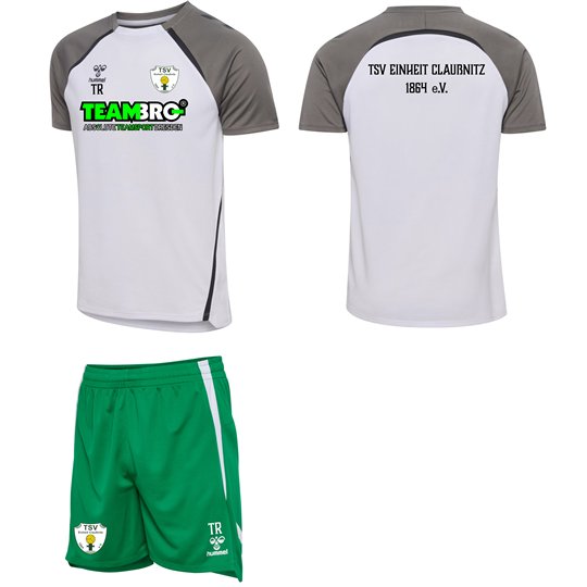 TSV Einheit Claußnitz Kinder Trainingset weiss/grün