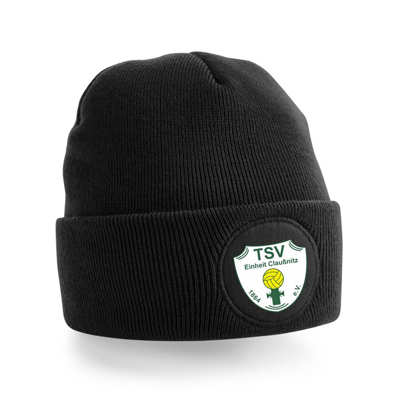 TSV Einheit Claußnitz  Strickmütze schwarz