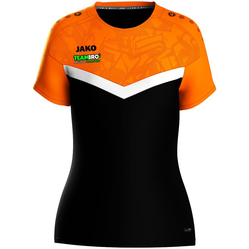 ATV 1848 Hainichen Damen T-Shirt Iconic schwarz/neonorange