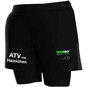 ATV 1848 Hainichen Damen 2-in-1 Short Power schwarz