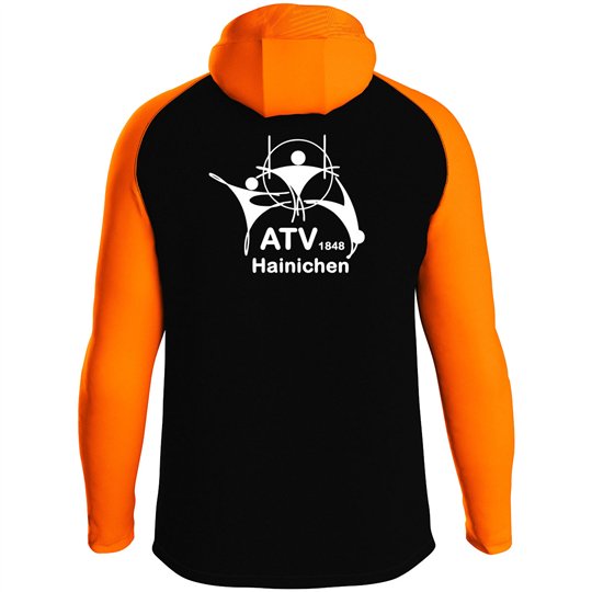ATV 1848 Hainichen Kinder Kapuzenjacke Iconic  schwarz/neonorange