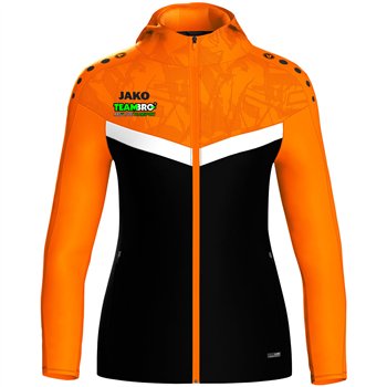 ATV 1848 Hainichen Damen Kapuzenjacke Iconic  schwarz/neonorange
