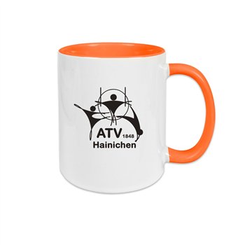 ATV 1848 Hainichen Tasse orange/weiss