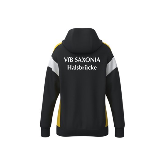VfB Saxonia Halsbrücke Damen Kapuzenjacke schwarz/gelb
