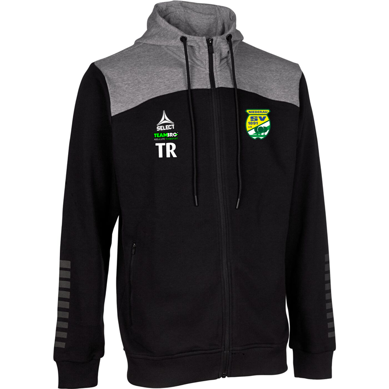 SV Niederau Kapuzenjacke Kinder schwarz/grau