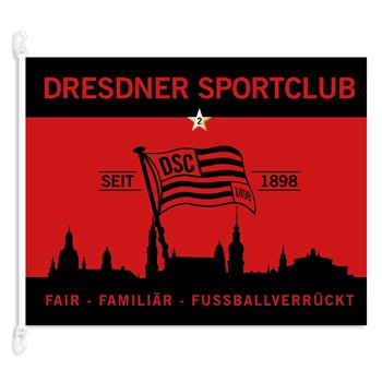 DSC-Fanfahne mit Karabinern