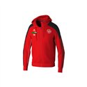 SV Lok Nossen Kapuzenjacke Kinder rot/schwarz