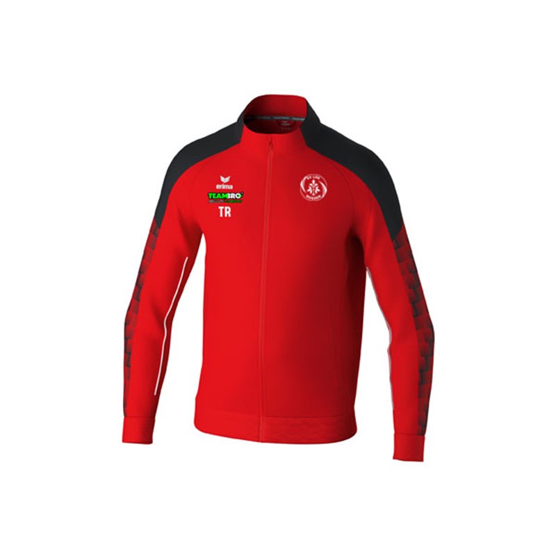 SV Lok Nossen Trainingsjacke Kinder rot/schwarz