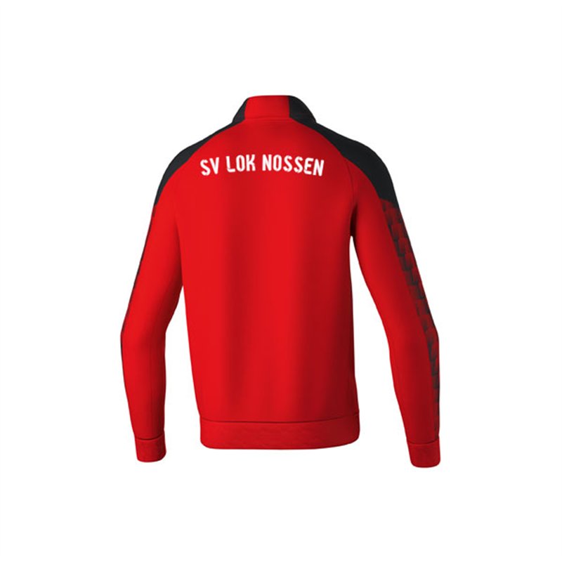 SV Lok Nossen Trainingsjacke Kinder rot/schwarz