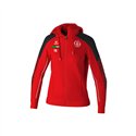 SV Lok Nossen Kapuzenjacke Damen rot/schwarz