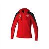 SV Lok Nossen Kapuzenjacke Damen rot/schwarz