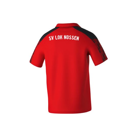 SV Lok Nossen Polo Herren rot/schwarz