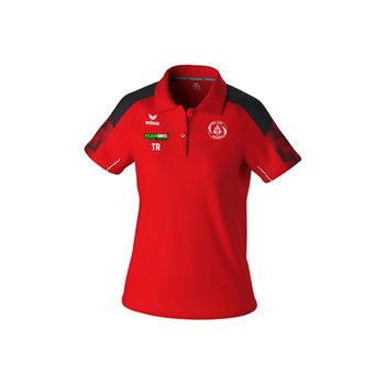 SV Lok Nossen Polo Damen rot/schwarz