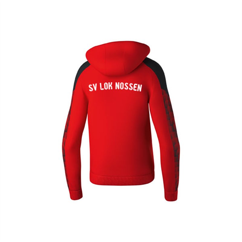SV Lok Nossen Kapuzensweat Herren rot/schwarz