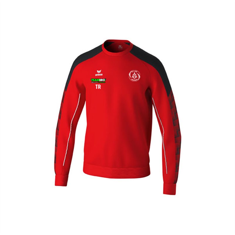 SV Lok Nossen Sweatshirt Herren rot/schwarz