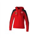 SV Lok Nossen Kapuzensweat Damen rot/schwarz