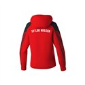 SV Lok Nossen Kapuzensweat Damen rot/schwarz