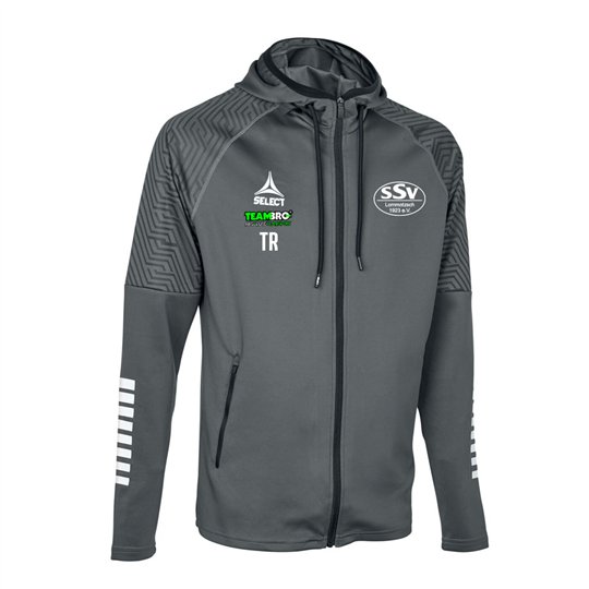 SSV Lommatzsch Kapuzenjacke Herren grau weiss