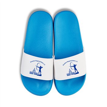 Dresdner Bogenschützen  Badelatschen blau/weiss