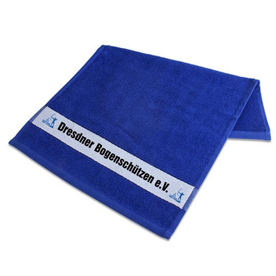 Dresdner Bogenschützen  Duschtuch blau
