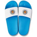 Stahl Riesa  Badelatschen blau/weiss