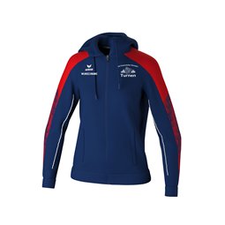 SV Felsenkeller Trainingsjacke mit Kapuze Damen new navy/rot