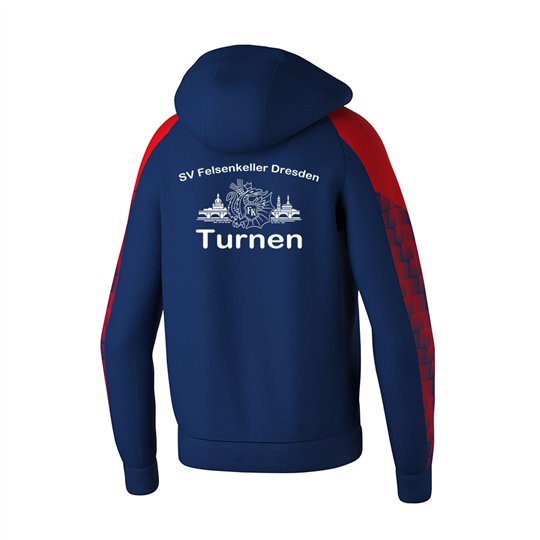 SV Felsenkeller Trainingsjacke mit Kapuze Herren new navy/rot