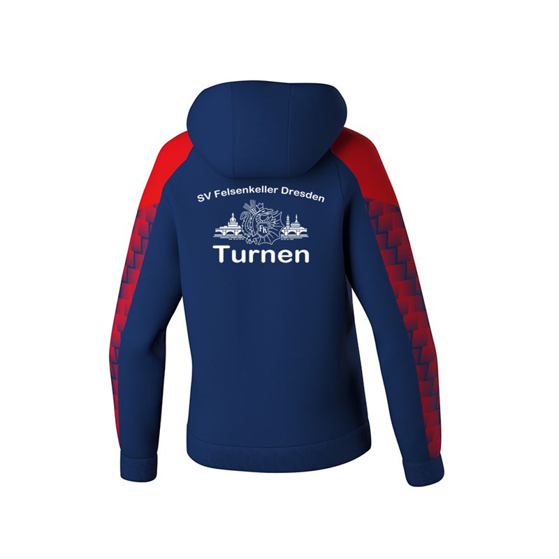 SV Felsenkeller Kapuzensweat Damen new navy/rot